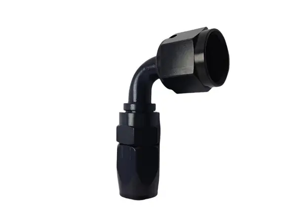 Fragola -16AN x 90 Degree Pro-Flow Hose End - Black