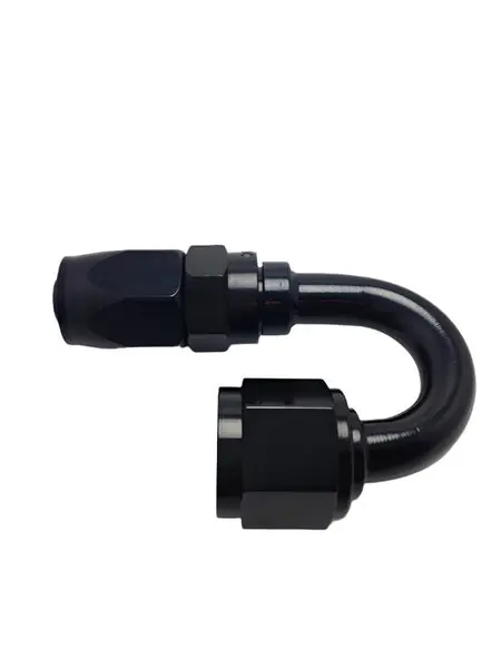 Fragola -6AN x 180 Degree Pro-Flow Hose End - Black