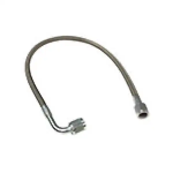 Fragola -4AN PFTE Ext Black Hose Assembly Straight x 90 Degree 10in