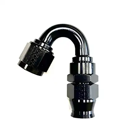 Fragola -8AN Real Street x 150 Degree Hose End Black For PTFE Hose