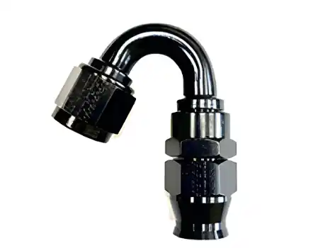 Fragola -10AN Real Street x 180 Degree Hose End Black For PTFE Hose