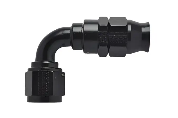 Fragola -8AN Real Street x 90 Degree Hose End Black For PTFE Hose
