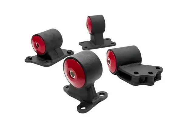 Innovative 91-99 Mitsubishi 3000GT / GTO 6G72 Black Steel Mounts 95A Bushings
