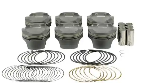 Mahle MS Piston Set 2016 Ford 5.0L 314ci 3.7in Bore 3.65in Stroke 5.933in Rod .866 Pin 7.3cc 12.3 CR