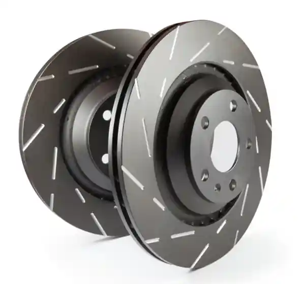 EBC 16-18 Mazda CX-3 USR Blackdash Sport Slotted Front Rotors