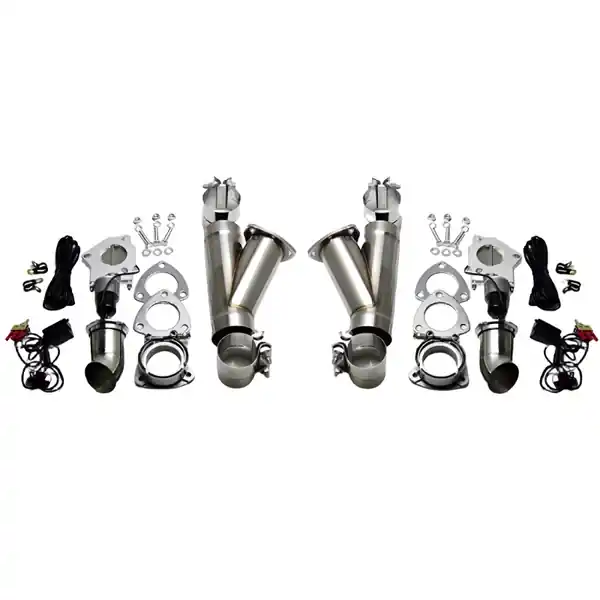 Granatelli 3.0in Stainless Steel Electronic Dual Exhaust Cutout w/Slip Fit & Band Clamp