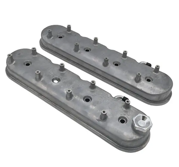Granatelli 96-22 GM LS Tall Valve Cover w/Integral Angled Coil Mounts - Cast Finish