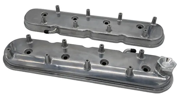 Granatelli 96-22 GM LS Standard Height Valve Cover w/Angled Coil Mount - Polished (Pair)
