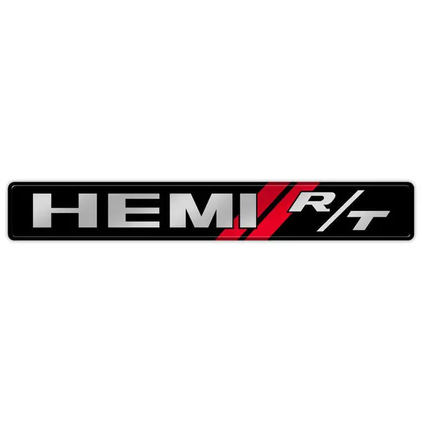Hemi R/T Black Trunk Badge