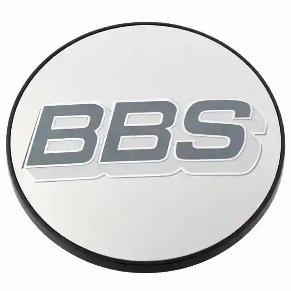 BBS Center Cap 56mm Polished/Grey & White