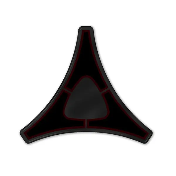 Reflective Blackout Fratzog Grille Badge