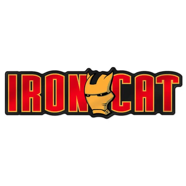 Iron Cat Grille Badge