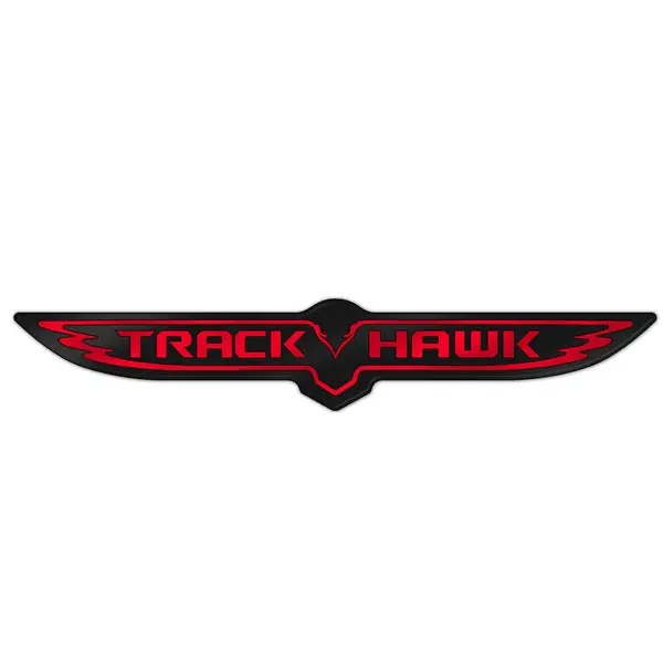 Matte Trackhawk V2 Trunk Badge