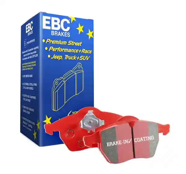 EBC 13-14 Audi RS7 4.0TT (w/Cast Iron Rotors & Trapezoid Weights) Redstuff Front Brake Pads