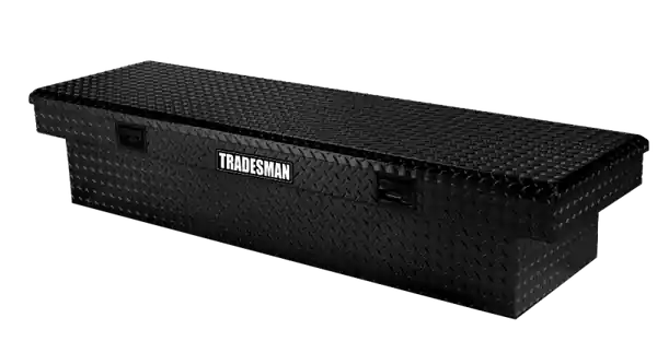 Tradesman Aluminum Economy Cross Bed Truck Tool Box (72in.) - Black