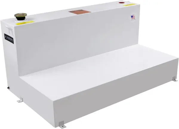 Tradesman Steel L-Shape Liquid Storage Tank (Full Size) - White