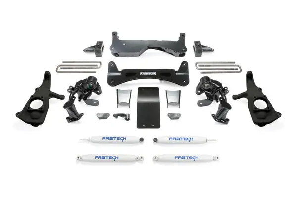 Fabtech 11-19 GM 2500HD 2WD/4WD 6in Rts Sys w/Perf Shks