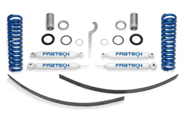 Fabtech 95.5-04 Toyota Tacoma Prnnr 6 Lug Mdls 2/4WD 0-3.5in Basic Adj C/O Sys w/Perf Rr Shks