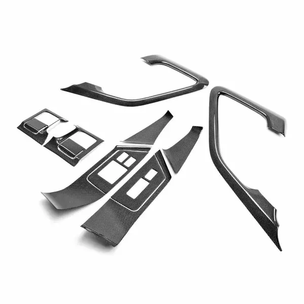 Seibon 09-14 Nissan GTR Carbon Fiber Door Trim Set (12 PCS)