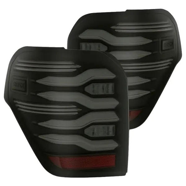 AlphaRex 10-21 Toyota 4Runner LUXX LED Taillights Blk w/Activ Light/Seq Signal