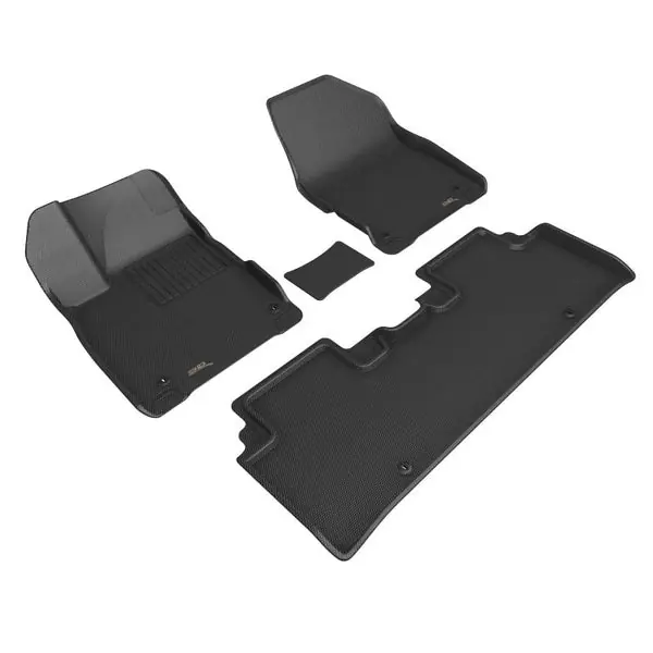3D MAXpider 2022+ Kia EV6 Kagu 1st & 2nd Row Floormat - Black
