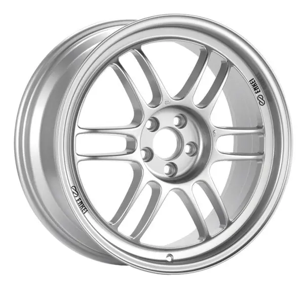 Enkei RPF1 17x9.5 5x114.3 38mm Offset 73mm Bore Silver Wheel Evo 8 & 9 *Requires Spacer*