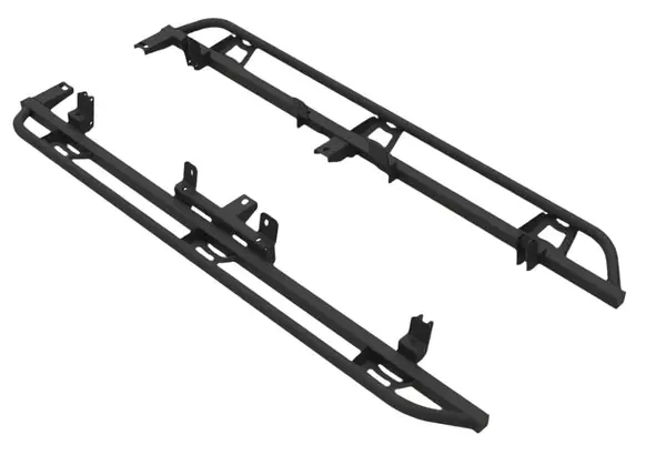 N-Fab Trail Slider Steps 15-20 Chevy/GMC Colorado/Canyon Crew Cab All Beds - SRW - Textured Black