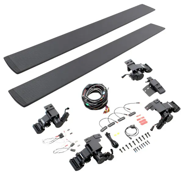Go Rhino 11-22 Ram 2500/3500 CC 4dr E-BOARD E1 Electric Running Board Kit (No Drill) - Tex. Blk