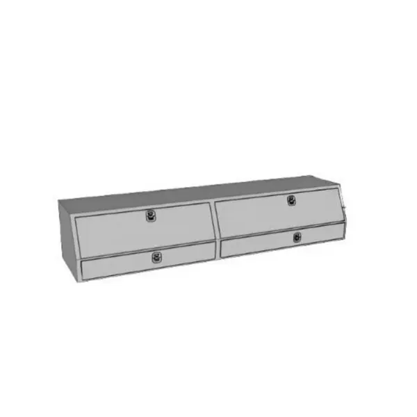Westin/Brute Contractor TopSider 96in w/ Doors - Aluminum
