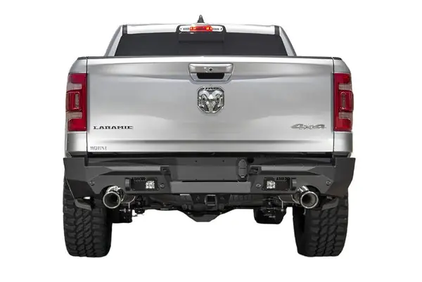 Addictive Desert Designs 2019 Ram 1500 Hammer Stealth Fighter Rear Bumper w/ 6 Sensor Cutouts