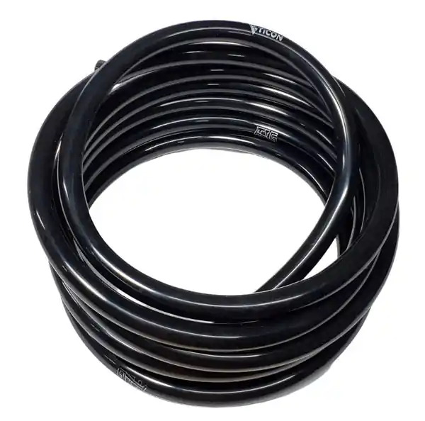 Ticon Industries Tig Aesthetics 6mm Silicone Argon Line - 10ft Length (Black)