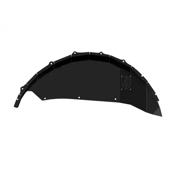 Road Armor 18-20 Jeep Wrangler JL Stealth Rear Fender Liner Body Armor - Black Steel
