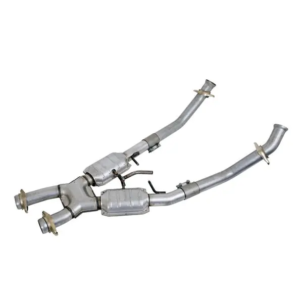 1994-1995 Mustang 5.0 High Flow X Pipe With Catalytic Converters - 2-1/2