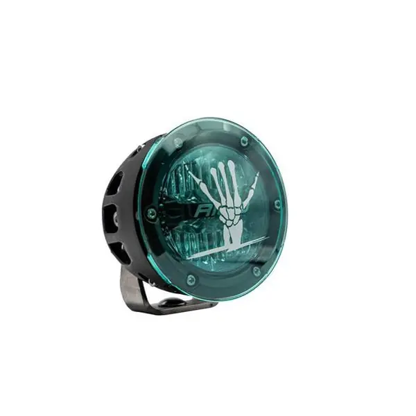 Rigid Industries x SHREDDY 360-Series 4in Lights w/Wt Bcklght (2) + 6 Covers (2 Pink/2 Teal/2 Blk)