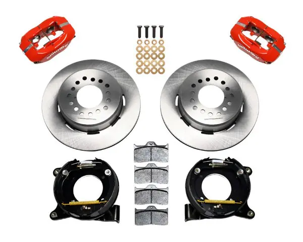 Wilwood Forged Dynalite P/S Park Brake Kit Red Chevy C-10 2.42 Offset 5-lug