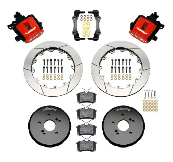 Wilwood Combination Parking Brake Rear Kit 12.88in Red Honda S2000