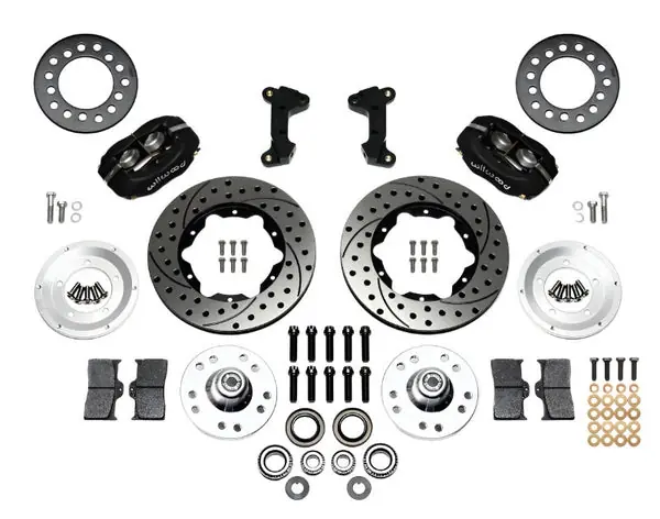 Wilwood Forged Dynalite Front Kit 11.00in Drilled 74-80 Pinto/Mustang II Disc Spindle only