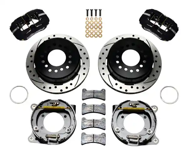 Wilwood Dynapro Low-Profile 11.00in P-Brake Kit Drilled Ford 8.8 w/2.50in Offset-5 Lug