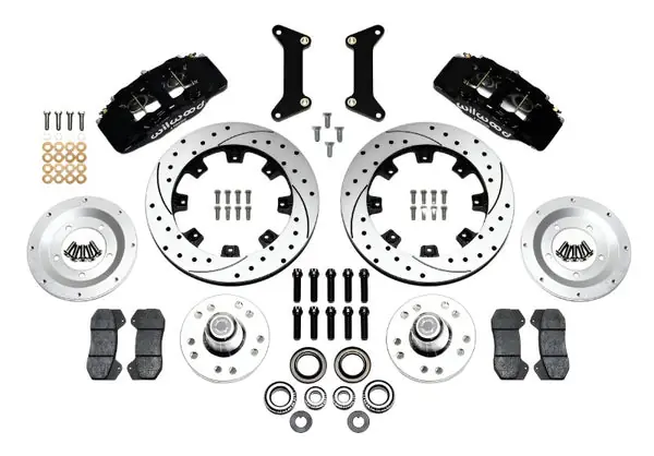 Wilwood Dynapro 6 Front Hub Kit 12.19in Drilled 79-87 GM G Body