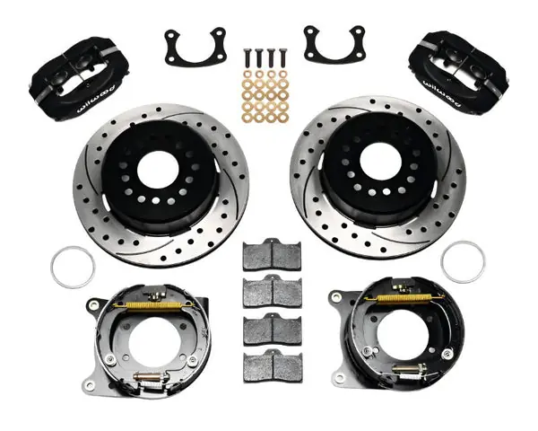 Wilwood Forged Dynalite P/S Park Brake Kit Drilled BOP Axle 2.75in Bearing 2.75 Offset