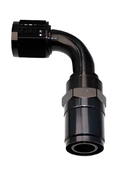 Fragola -10AN Race-Rite Crimp-On Hose End 90 Degree