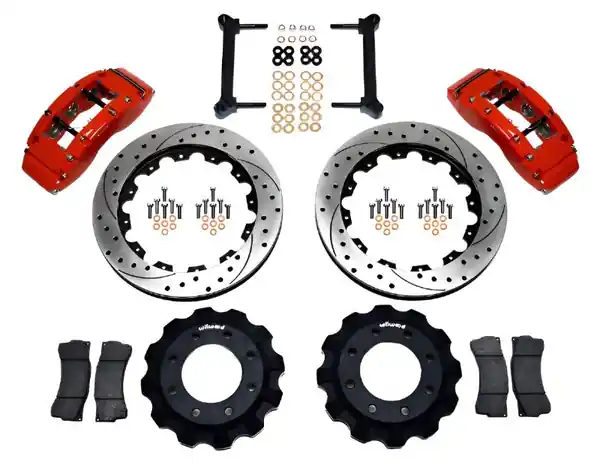 Wilwood TC6R Front Kit 16.00in Drilled Red 1999-2010 GM H2 Truck/SUV 2500