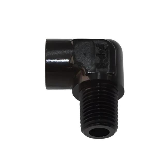 Fragola 1/8 Pipe 90 Degree Elbow Male/Female - Black
